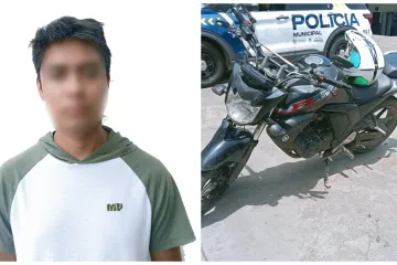 Policía Vial detiene a conductor de motocicleta al presentar presuntas alteraciones en sus numerales