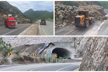 Autopista Mitla – Tehuantepec 190 D continúa cerrada por derrumbes 