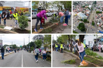 Tequios vecinales mejoran imagen urbana de Oaxaca de Juárez