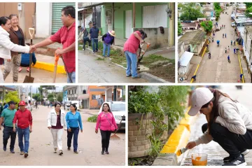 Tequio en la Colonia Primera Ampliación fortalece comunidad en Xoxocotlán