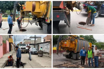 Con Destape al drenaje se fortalece infraestructura pluvial en Oaxaca de Juárez