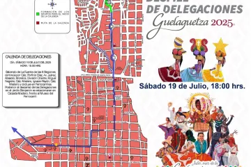 Habrá dispositivos durante Desfiles de Delegaciones de la Guelaguetza 2025