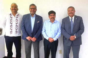 Rector de la UABJO y de otras universidades se reúnen con el ministro Hugo Aguilar 