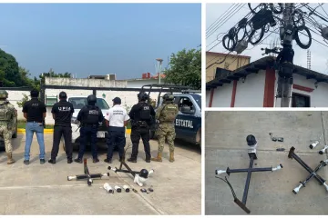 Desarticulan 23 cámaras de vigilancia ilegal durante operativo en Juchitán 