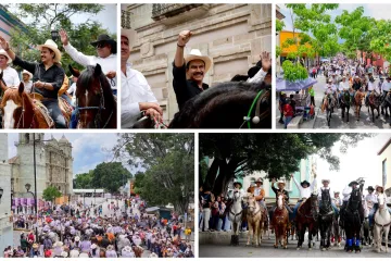 Oaxaca de Juárez participó en la 8ª Cabalgata Ranchos Unidos en el marco de la Guelaguetza 2025