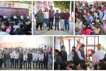 Entregan mobiliario y equipo educativo en escuelas de Viguera y Santa Rosa Panzacola