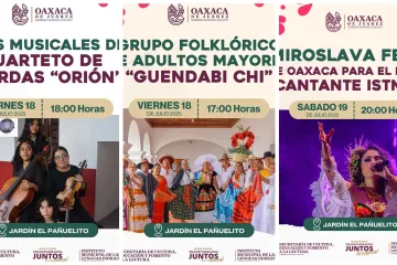 El Jardín El Pañuelito se llena de vida en el mes de la Guelaguetza