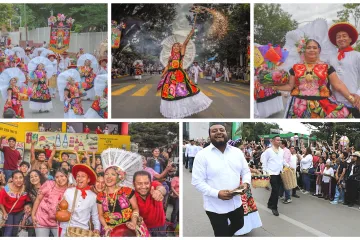 Presente Juchitán en el desfile de delegaciones 