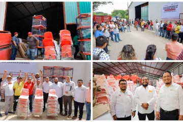 Entregan mobiliario a escuelas de Juchitán