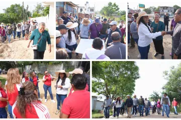 Colonia por colonia, Nancy Benítez atiende a familias xoxeñas