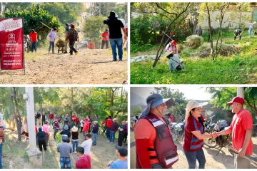Realizan Tequio Bienestar en La Florida de Xoxocotlán