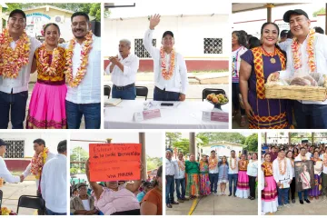 Visita senador Nino Morales Piedra Blanca en San Juan Guichicovi,
