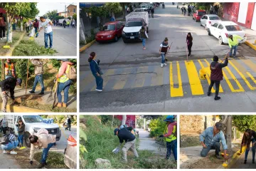 Impulsan limpieza y seguridad en San Martín Mexicapam con Tequio Vecinal