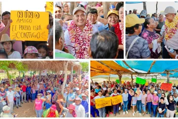 Caminan colonias de Tehuantepec con Nino Morales