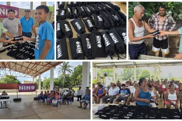 Entrega Fundación Nino lentes en San José Chiltepec