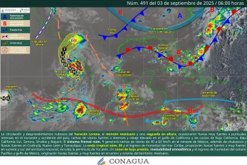 Continuarán lluvias y tormentas con actividad eléctrica por la tarde en Oaxaca