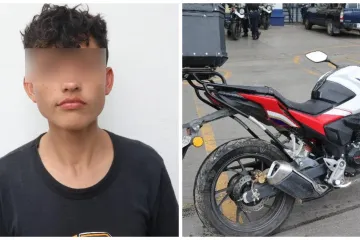 Policía Municipal detiene a una persona en posesión de una motocicleta con reporte el robo