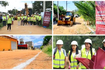 Continúa Nancy Benítez obras de pavimentación en 8 colonias más de Xoxocotlán