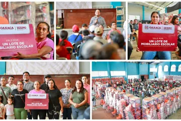 Comunidades de la Sierra sur de Oaxaca, reciben mobiliario