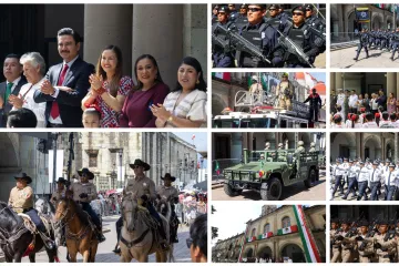 Desfile cívico-militar reafirma la unidad y seguridad en Oaxaca de Juárez