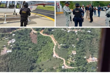 Realizan operativos aéreos en la Sierra Sur para búsqueda de persona desaparecida