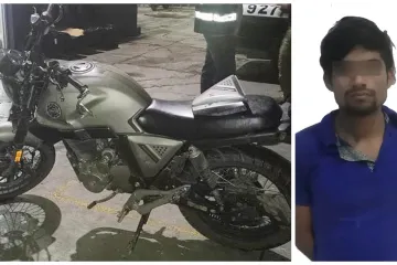 Lo detienen por el presunto delito de robo de motocicleta