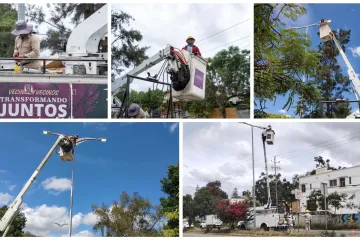 Municipio de Oaxaca de Juárez mejora servicios vecinales para una ciudad más iluminada y segura