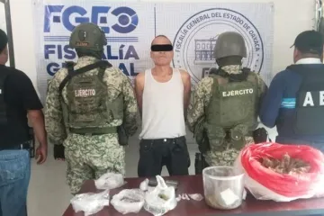Detienen a “El Chucho Loco” y aseguran drogas durante cateo en Mitla