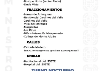 Agenda del suministro de agua potable para este sábado 