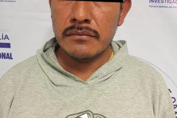 Detiene a sujeto por homicidio cometido con disparos de arma de fuego en el Valle de Etla