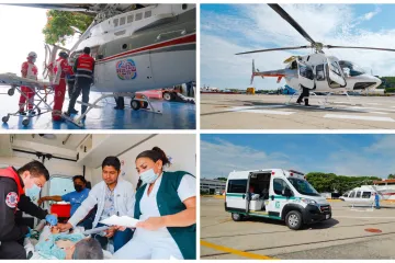 Trasladan vía aérea s menor de Salina Cruz a la Cd. de Oaxaca 