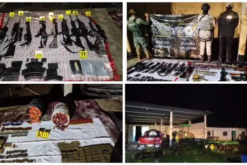Realizan cateo en rancho del Istmo utilizado como centro de operación de célula delictiva