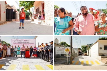 Miguel Sánchez inaugura la pavimentación del callejón “Miércoles Santo” en la Sexta Sección 