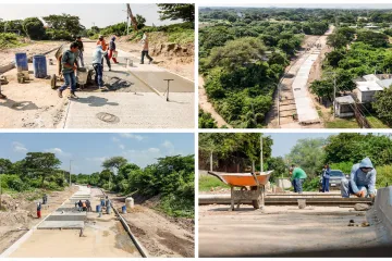 Obra en Prolongación Rubén Jaramillo en Juchitán para la conexión de mejor movilidad 
