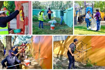 Por una ciudad limpia y segura, vecinas y vecinos renuevan el Parque DIF de la Colonia Miguel Alemán