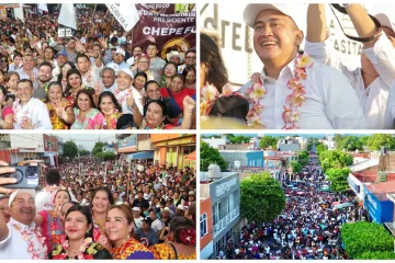 Juchitecos abrazan a su compañero de lucha Nino Morales