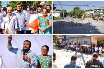 Miguel Quetu arranca la rehabilitación de la av. Insurgentes 