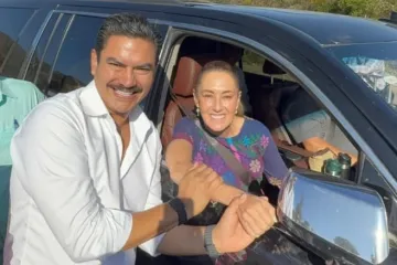 Saluda Ray Chagoya a la Presidenta en visita a Oaxaca 