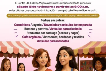 Centro LIBRE de Xoxocotlán impulsa economía local con “Primera Kermés Femenina”