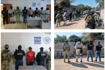 FGEO ejecuta cateos en el Istmo: aseguran drogas y detienen a dos, entre ellos, una persona originaria de Venezuela