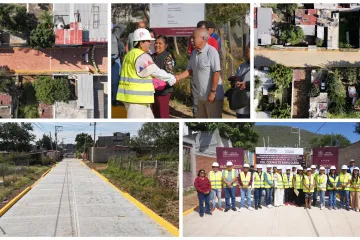 Inauguran en Xoxocotlán pavimentaciones que hacen historia