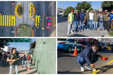Transforman la av. Eduardo Mata con un Mega Tequio encabezado por Ray Chagoya