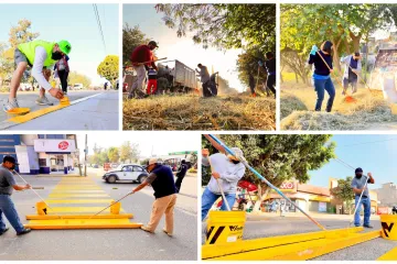 Vecinas y vecinos de Eucaliptos participaron en una exitosa jornada de Tequio Vecinal