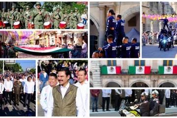 Oaxaca de Juárez vive un desfile cívico-deportivo en paz y con gran participación ciudadana