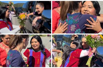 Saluda presidenta de la JUCOPO a Presidenta en su visita a Oaxaca 