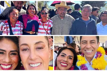 Tania López presente en la gira de la Presidenta Sheinbaum en Oaxaca 