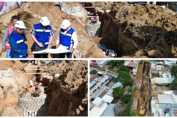 Avanza Soapa con la rehabilitación de la red sanitaria de San Martín Mexicapam