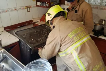 Atienden fuga de gas en domicilio de la colonia Reforma