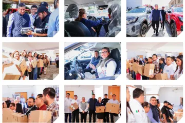 Fiscalía de Oaxaca realiza inversión más importante en la última década, entrega: vehículos, drones, computadoras y dota de tecnología para fortalecer infraestructura y operatividad