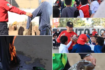 Xoxocotlán impulsa taller preventivo para proteger a la niñez de la pirotecnia